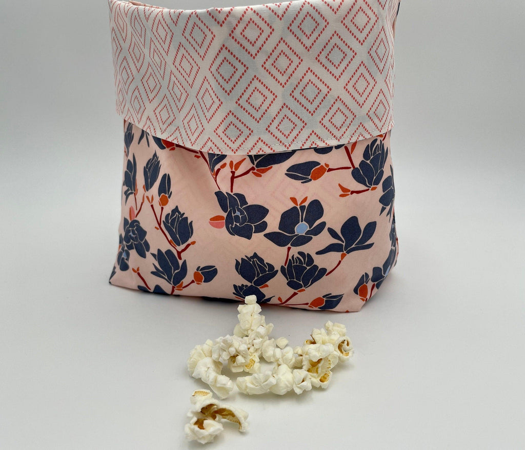 Reusable Popcorn Bag, Reusable Microwave Popcorn, Microwave Popcorn Cozy, Eco-Friendly Snack Holder - Charleston Magnolia