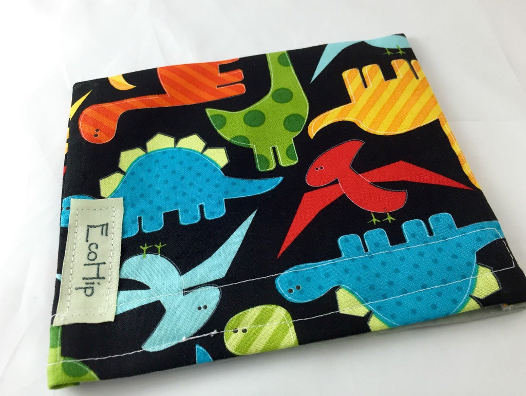 Dinosaur Snack Bag, Eco-Friendly Snack Baggie for Boy's School Lunch - EcoHip Custom Designs