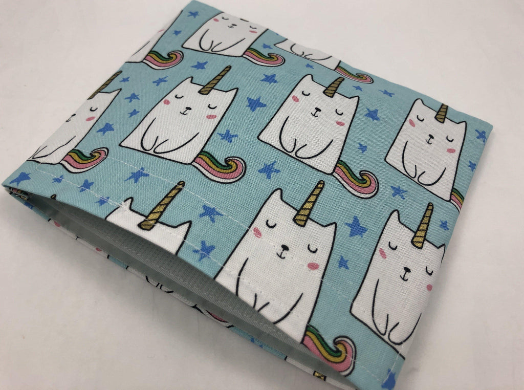 Reusable Girl’s Snack Bag, School Lunch Baggie, Cat, Unicorn - EcoHip Custom Designs