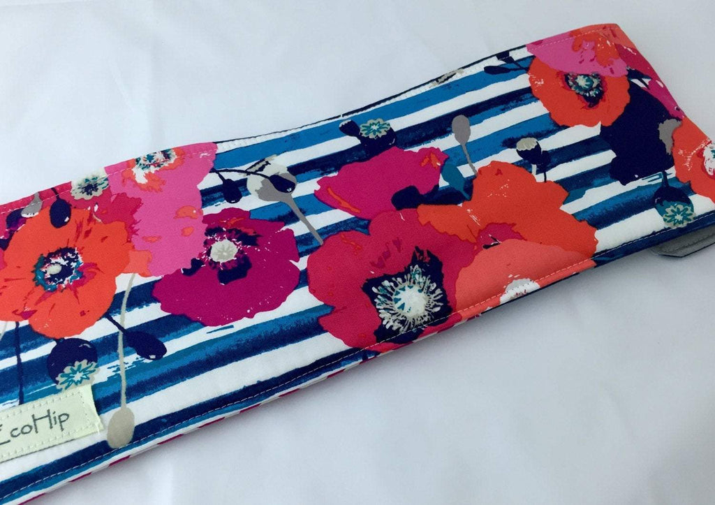 Blue Curling Wand Case, Travel Flat Iron Cover, Hair Straightener Sleeve, Red - EcoHip Custom Designs