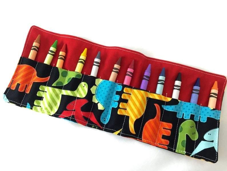 CRAYON ROLL for Toddlers/kids Boy Crayon Holder Crayon Case Crayon
