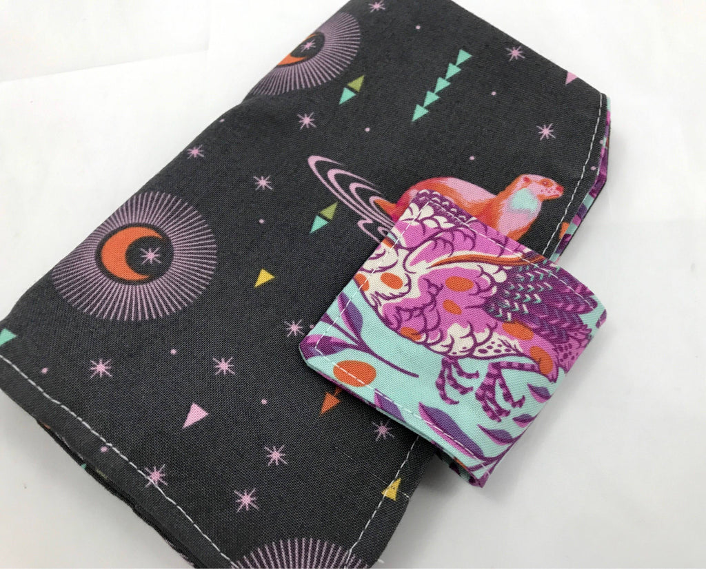 Sea Otter Sanitary Pad Holder, Gray Tampon Wallet, Women's Privacy Pouch - EcoHip Custom Designs