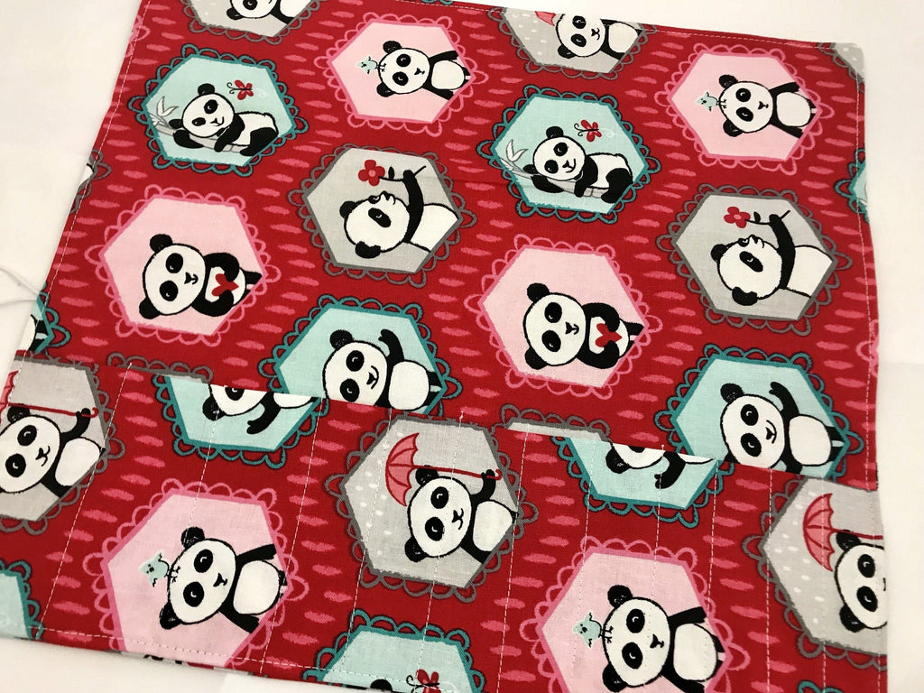 Red Panda Bear Makeup Brush Holder, Travel Cosmetic Brush Case Pouch - EcoHip Custom Designs