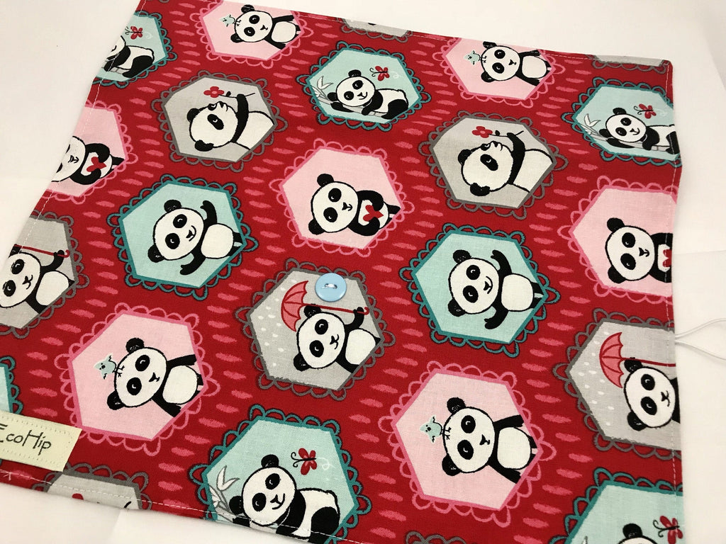 Red Panda Bear Makeup Brush Holder, Travel Cosmetic Brush Case Pouch - EcoHip Custom Designs