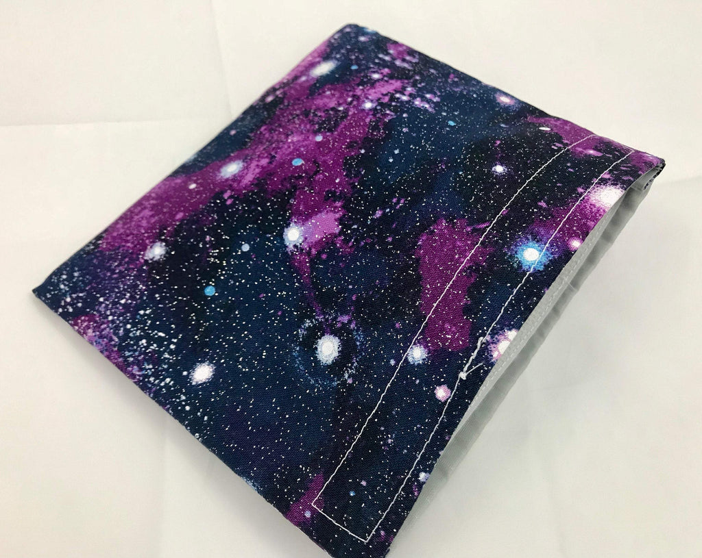 Galaxy Snack Bag, Purple Snack Baggie, Galaxy Space Lunch Bag - EcoHip Custom Designs