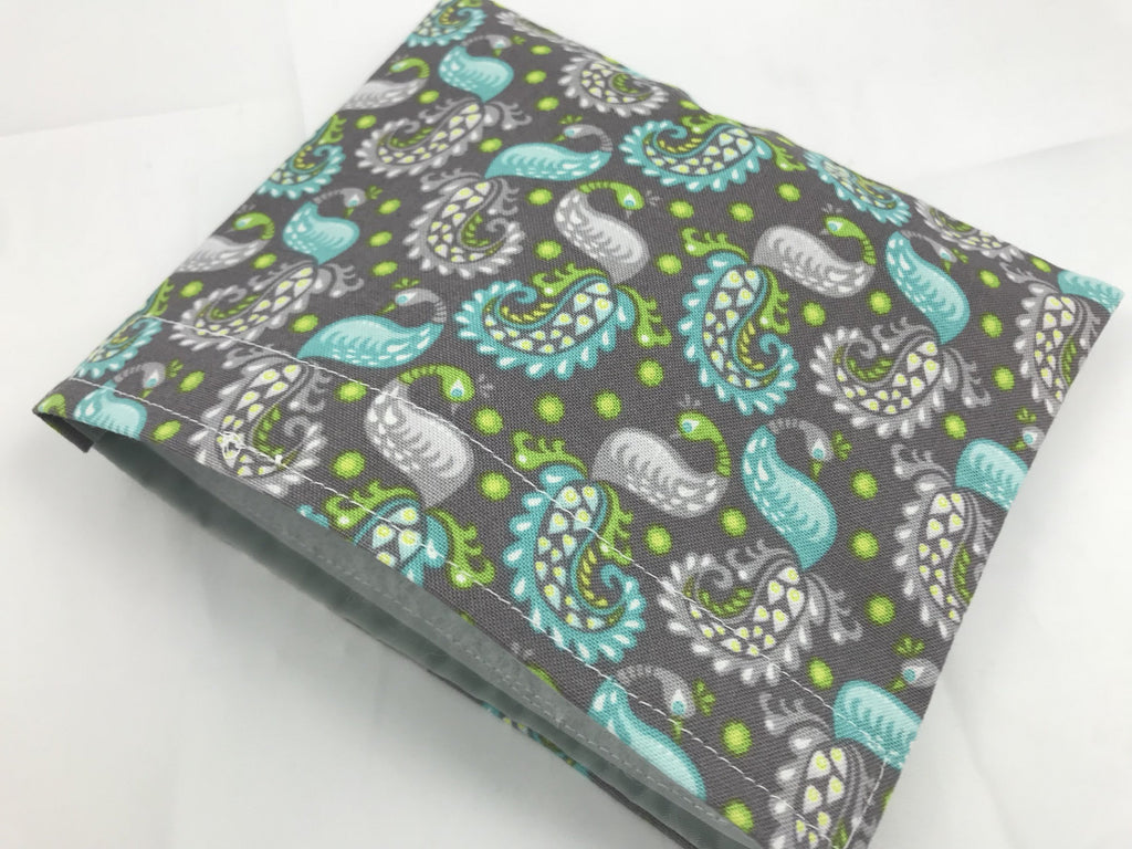 Paisley Snack Bag, Eco-Friendly Snack Bag for Peacock Fan, Bird Lover - EcoHip Custom Designs