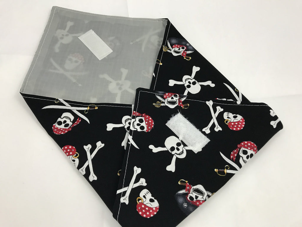 Pirate Sandwich Bag, Black Sandwich Mat, Pirate Lunch Box - EcoHip Custom Designs
