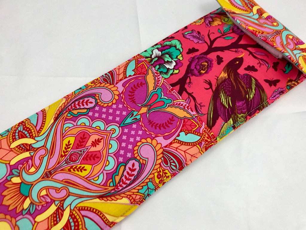 Owl Curling Iron Holder, Red Flat Iron Cover, Travel Curling Wand Case - EcoHip Custom Designs