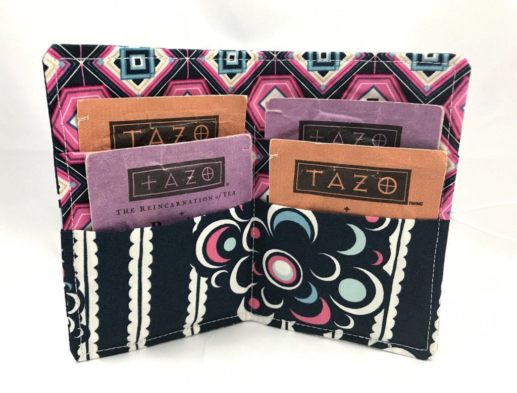 Tea Wallet, Tea Bag Holder, Business Card Case for Women - EcoHip Custom Designs