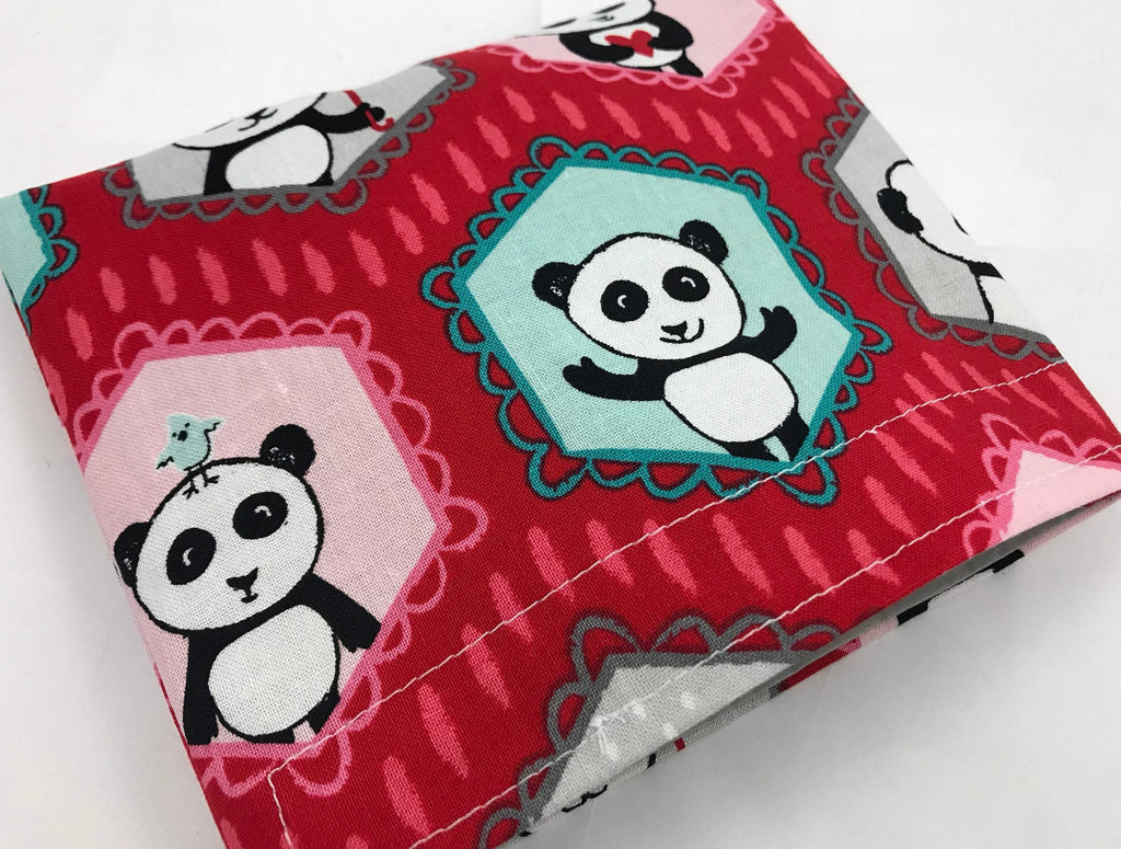 Panda Bear Snack Bag, Red Eco-Friendly Snack Bag for Kids - EcoHip Custom Designs