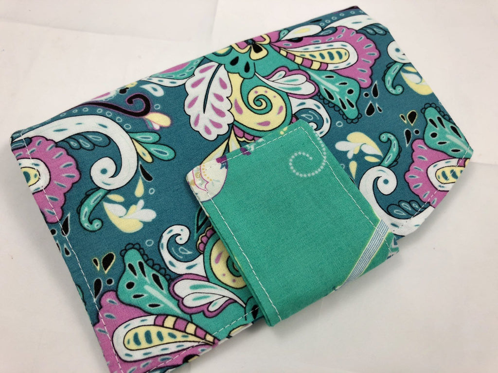 Green Tampon Case, Harlequin Sanitary Pad Holder, Shark Week Privacy Pouch - EcoHip Custom Designs