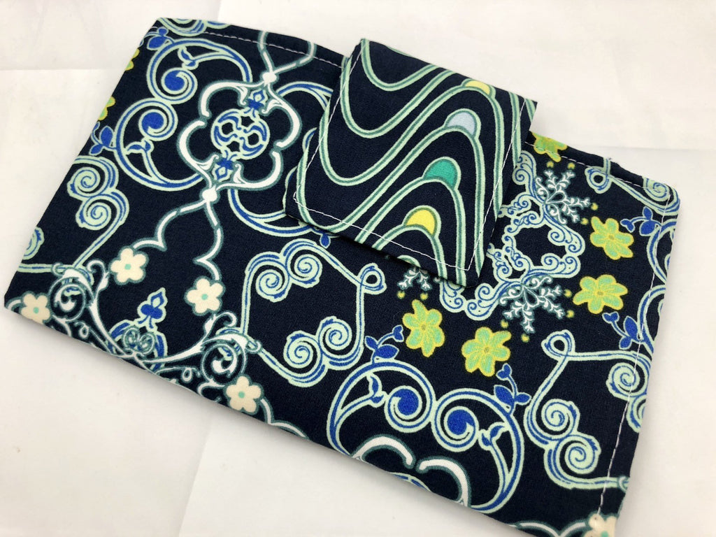 Navy Blue Tampon Wallet, Sanitary Pad Pouch, Time of the Month Holder - EcoHip Custom Designs