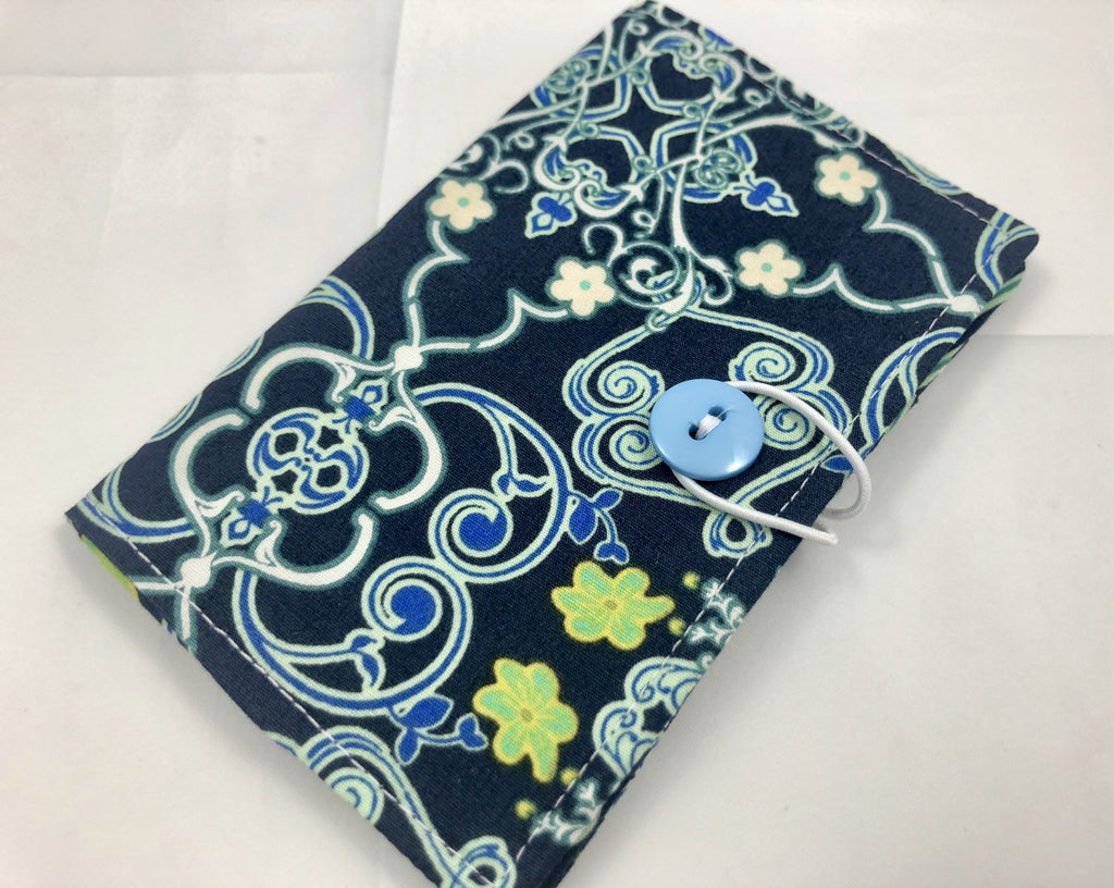 Navy Blue Tea Bag Case, Travel Teabag Cozy, Small Wallet for Purse - EcoHip Custom Designs