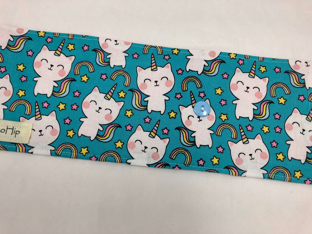 Unicorn Crayon Roll, Crayon Caddy, Gift for Girls, Cat Party Favor, Girl's Crayon Case, Caticorn, Unicorn