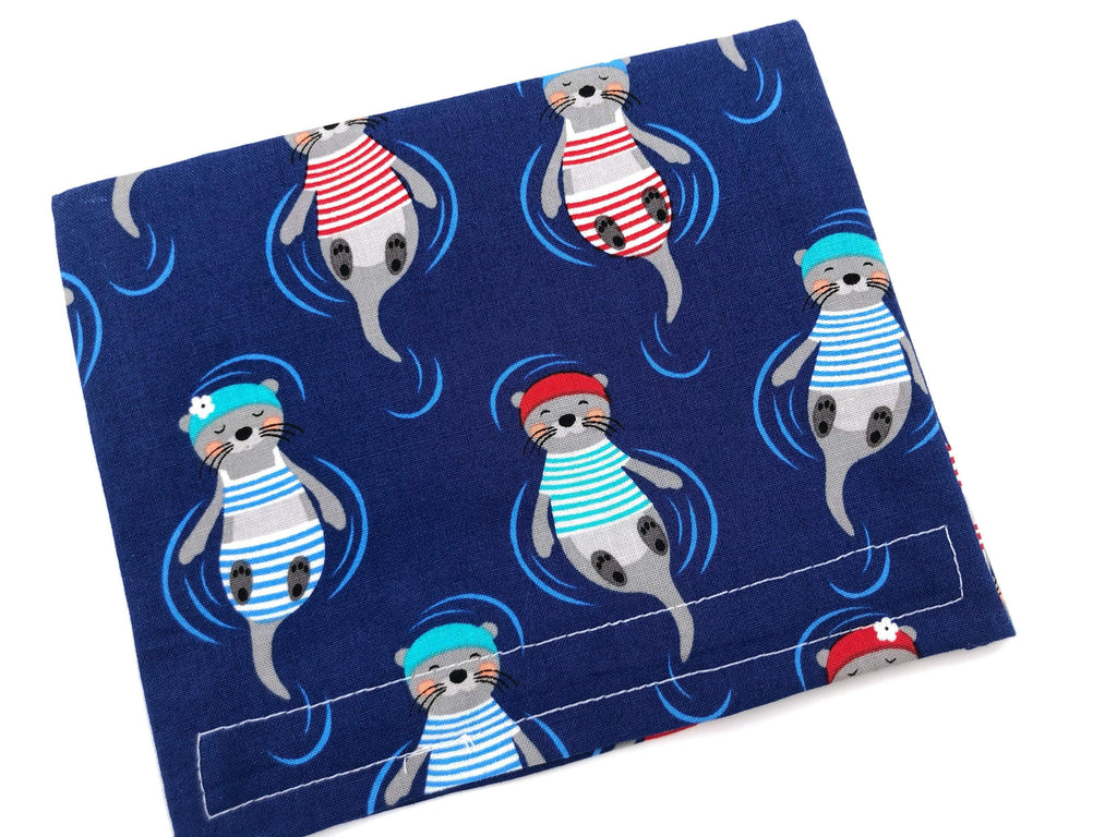 Otters Snack Bag, Blue Reusable Snack Pouch, Kid's Lunch Bag - EcoHip Custom Designs