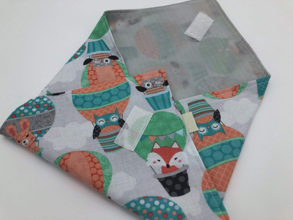 Fox, Owl Sandwich Wrap, Animal Reusable Sandwich Bag, Eco-Friendly - EcoHip Custom Designs