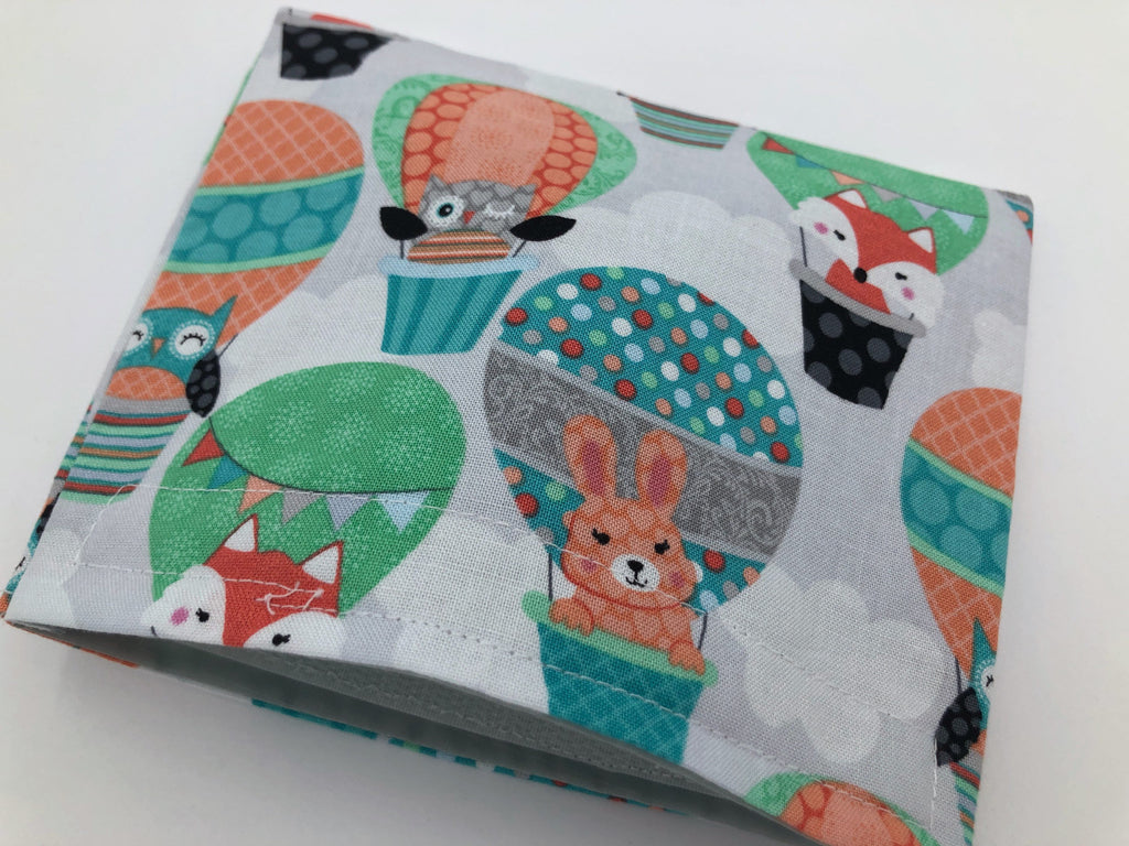 Animal Snack Bag, Fox Reusable Snack Bag, Eco-Friendly Baggie, Owl, Air Balloons - EcoHip Custom Designs