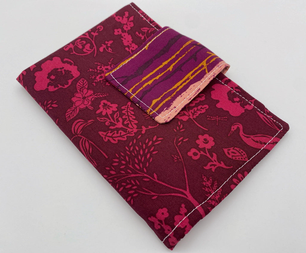 Privacy Pouch, Red Tampon Case, Sanitary Pad Case, Pad Pouch, Tampon Bag, Tampon Holder - Forest Magenta