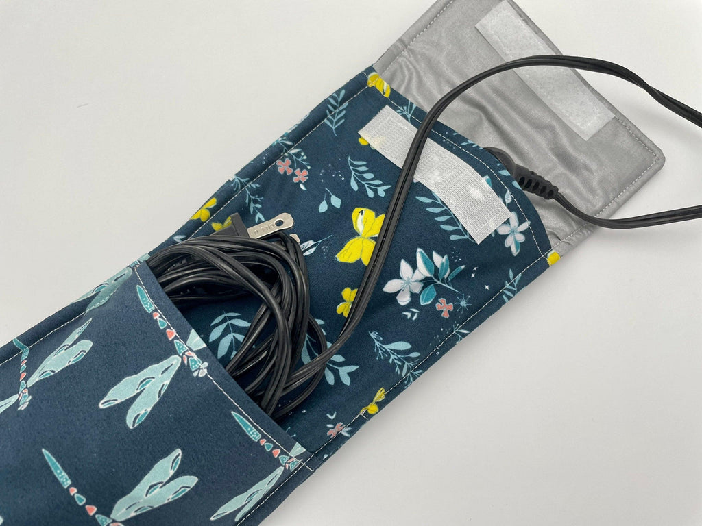 Blue Curling Iron Holder, Curling Iron Case, Flat Iron Holder, Flat Iron Case, Curling Iron Bag, Flat Iron Sleeve - Magical Gust Blue