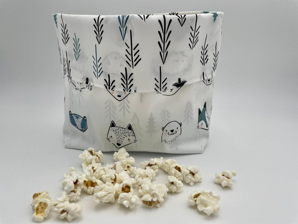 Reusable Popcorn Bag, Reusable Microwave Popcorn, Microwave Popcorn Cozy, Eco-Friendly Snack Holder - Furries Cool