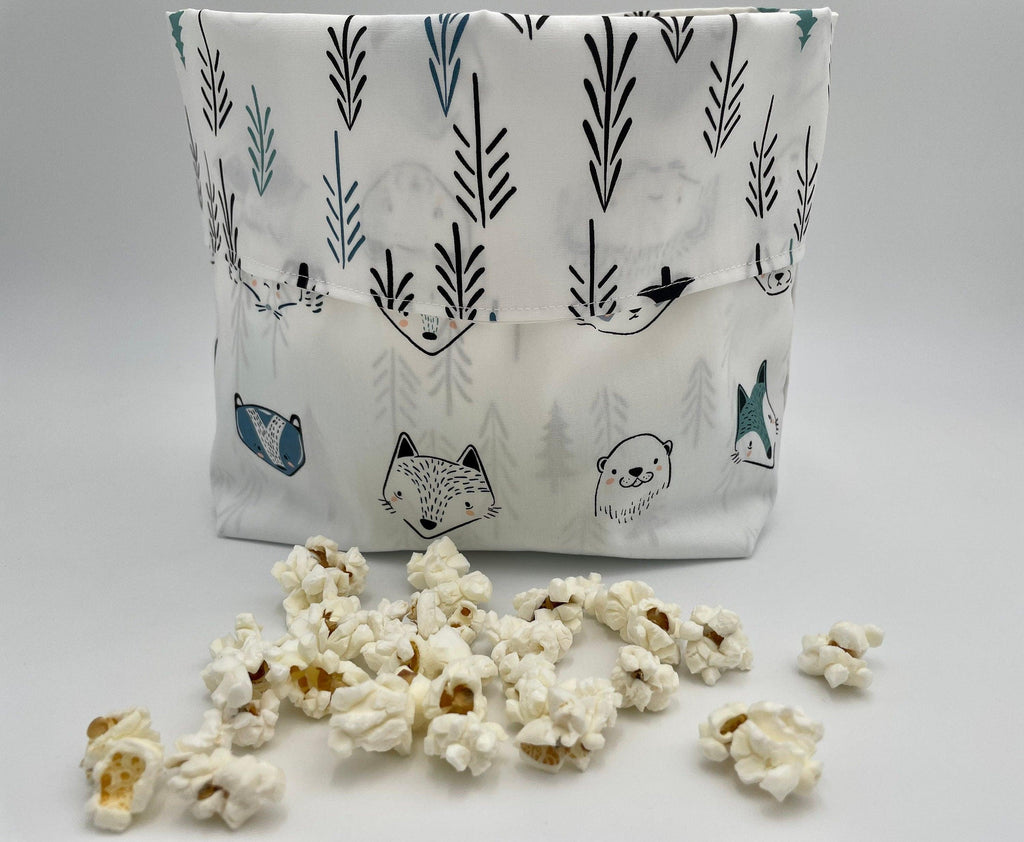 Reusable Popcorn Bag, Reusable Microwave Popcorn, Microwave Popcorn Cozy, Eco-Friendly Snack Holder - Furries Cool