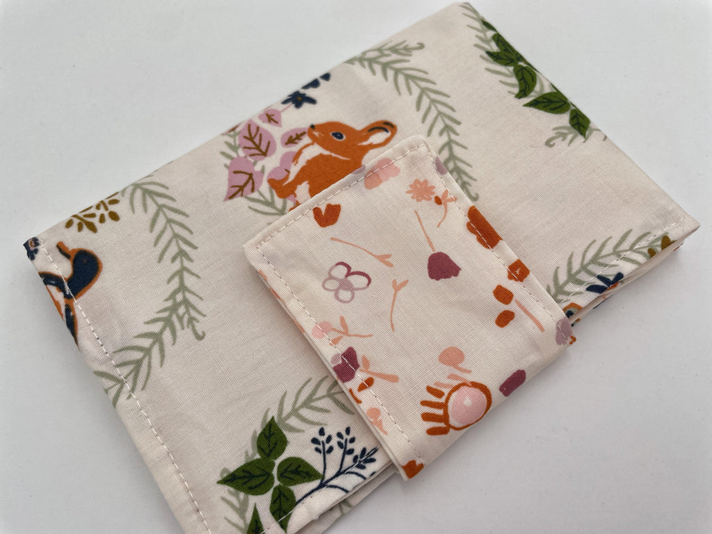 Privacy Pouch, Cream Tampon Case, Sanitary Pad Case, Pad Holder, Tampon Bag, Tampon Holder - Wild Animals