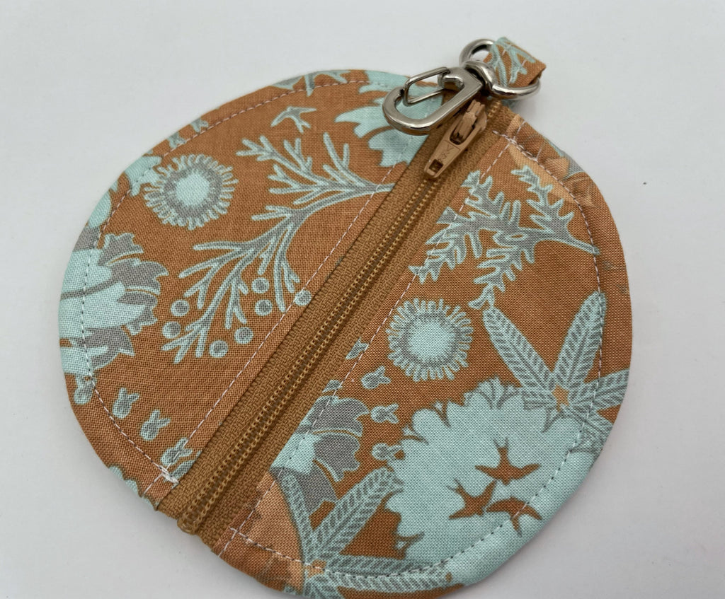Ear Bud Pouch, Lens Cap Holder, Pacifier Pouch, Earbud Pouch, Earbud Case, Ear Bud Case, Paci Pod - Bronze Teal