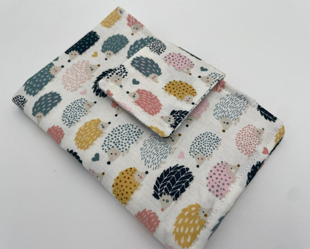 Privacy Pouch, Cream Tampon Case, Sanitary Pad Case, Pad Holder, Tampon Bag, Tampon Holder - Hedgehogs
