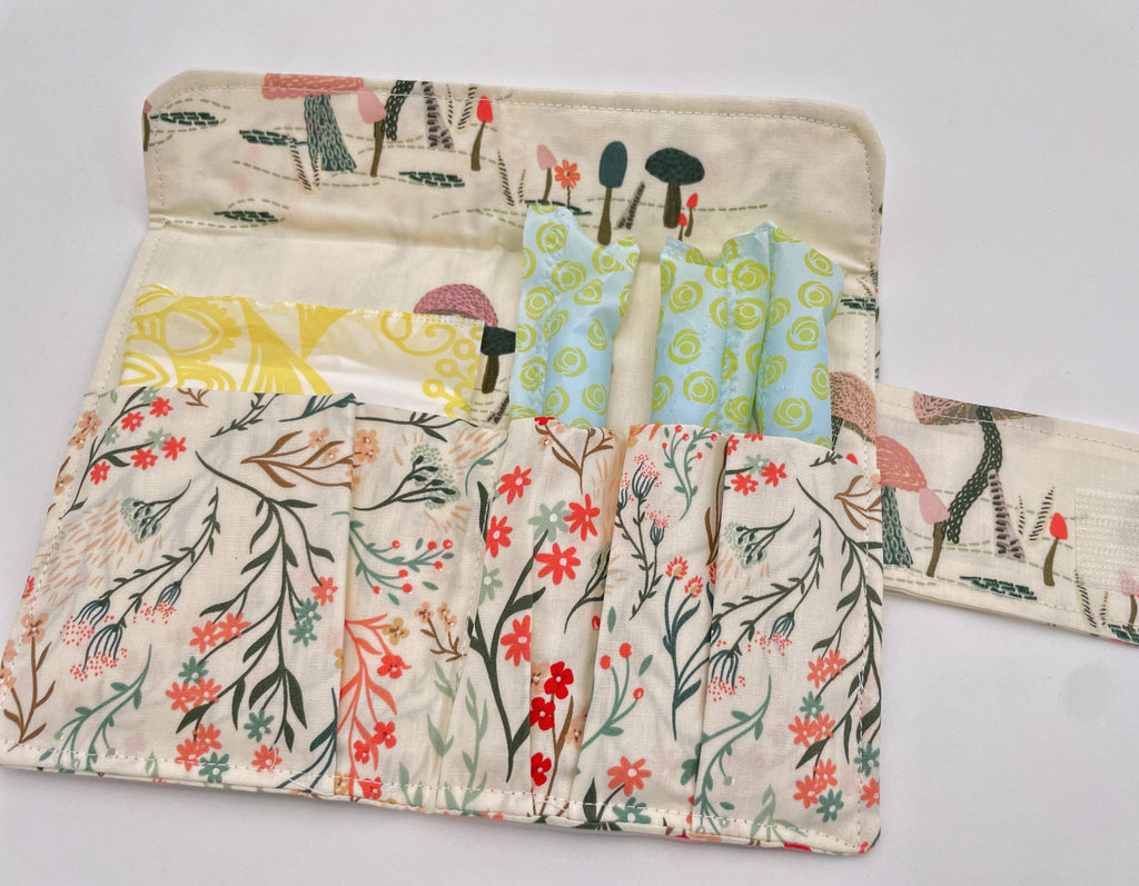 Sanitary Napkin Storage Bag Portable Menstrual Pad Bag Tampons Collect Bags  Zipper Nursing Pad Holder Tampon Bag Sanitary Organizer for Women Girls