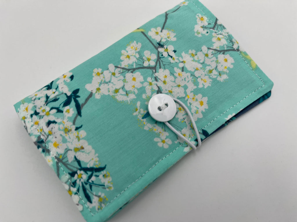 Tea Wallet, Tea Bag Holder, Pink Tea Bag Wallet, Teabag Wallet, Teabag Holder, Tea Bag Cozy - Green Floral