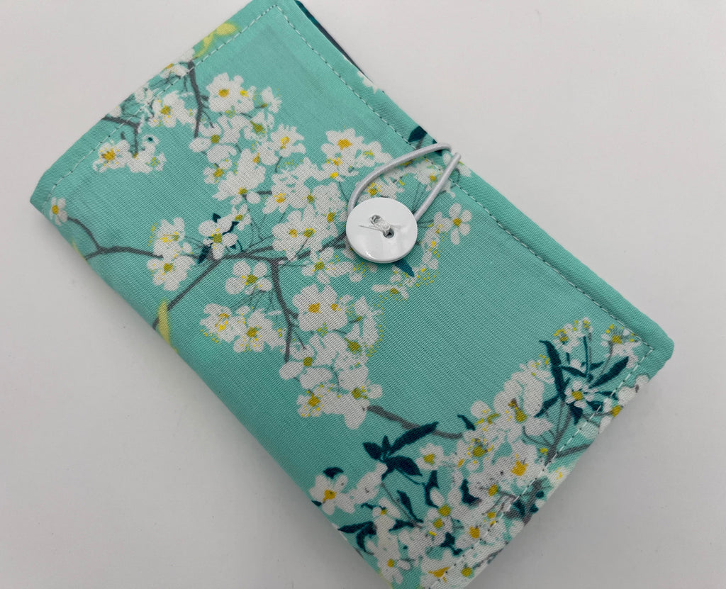 Tea Wallet, Tea Bag Holder, Pink Tea Bag Wallet, Teabag Wallet, Teabag Holder, Tea Bag Cozy - Green Floral