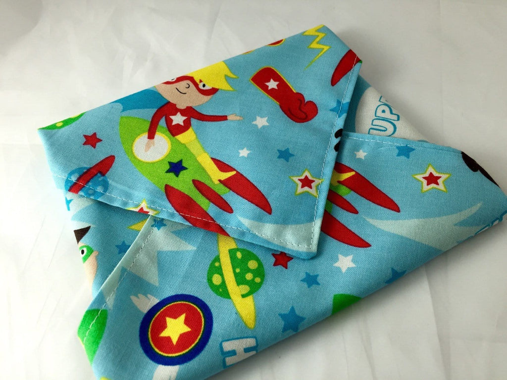 Reusable Sandwich Bag, Superhero Sandwich Wrap, Eco-Friendly School Lunch - EcoHip Custom Designs