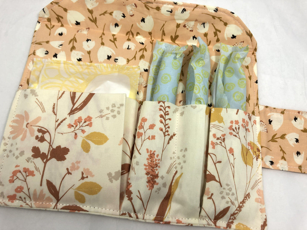 Privacy Pouch, Sanitary Pad Holder, Tampon Case, Time of the Month, Nature - EcoHip Custom Designs