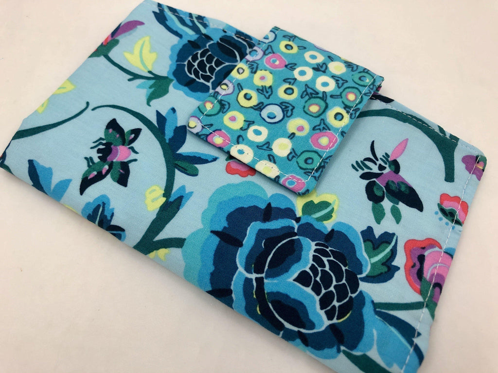 Tampon and Sanitary Pad Bag Keeper, Feminine Products Cozy, Tampon Case, Folly Aqua Blue - EcoHip Custom Designs