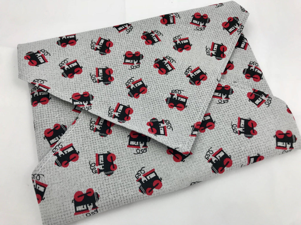 Trains, Eco-Friendly Sandwich Bag Wrap, Reusable Napkin, Boy’s Lunch - EcoHip Custom Designs